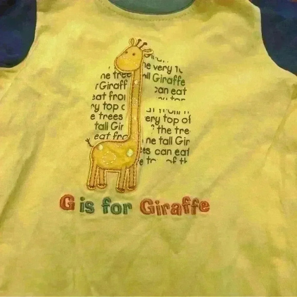 Child of Mine G is for Giraffe Vintage Style Romper 6-9 months - Picture 2 of 3